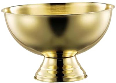 Sharplace Ice Bucket Easy Carrying Thickened Ice Container Sturdy Wine Cooling Bucket Beer Bucket for Indoor Outdoor KTV Holiday Drinks, Gold