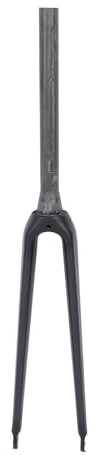 POENVFPO Leichte 700C-Carbonfaser-Fahrradgabel, Schnellspanner-Felgenbremse, Mountainbike-Federgabeln mit Starrer T800-Gabel (3K-Textur matt)