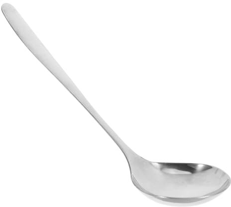Edelstahl Suppenkelle Groß, Langer Griff, Silber, Formstabil