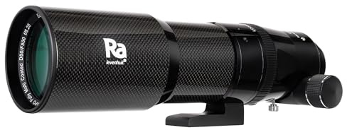 Levenhuk Ra R80 ED Doublet Carbon OTA Optischer Refraktortubus mit Großer Apertur, Großem Sehfeld und Crayford-Fokussierer mit Zwei Geschwindigkeiten für Visuelle Beobachtungen und Astrofotografie