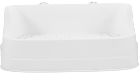 BESTonZON Litière pour Petits Animaux avec Entrée Basse Plateau Amovible Pot Lapin et Cage Toilette Maison pour Hamsters Cochons Dinde et Rongeurs