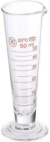 Ciieeo Glass Graduated Measuring Cup with Round Stable Base High Heat and Chemical Resistant Laboratory Beaker for Science Kitchen and Household Use