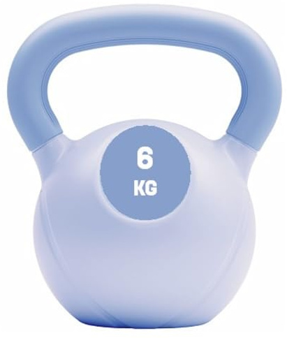 Yes4All Zement-Kettlebell, Krafttrainings-Kettlebells 4-20 kg für Ganzkörpertraining, Liegestütze, Krafttraining, 6 kg