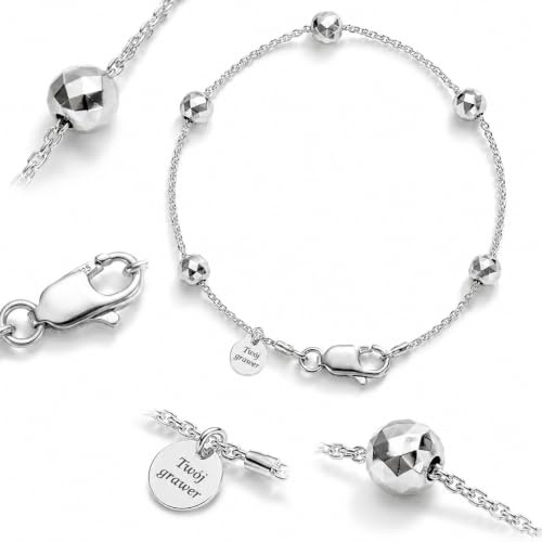 ZELYA Damen Armband vergoldet Silber/Gold 925/585 Schmuck Geschenk, Verschiedene Wagen mit Gravur