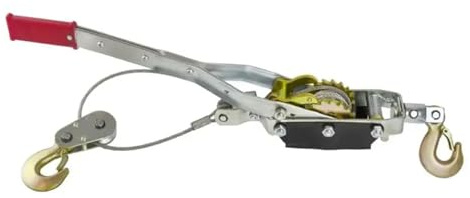 4 Ton Hand Power Wired Cable Puller Winch Pulley Soft Grip Handle