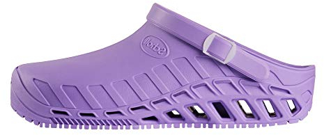 Scholl Clog Evo - Zoccoli Sanitari Professionali per Uomo o Donna, Ultra Leggeri, Comodi e Traspiranti, con Suola Antiscivolo, Soletta in Memory Removibile e Cinturino Rotante