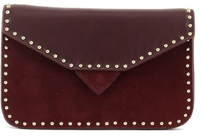 Lancaster Mademoiselle Studs Clutchbag Bordeaux