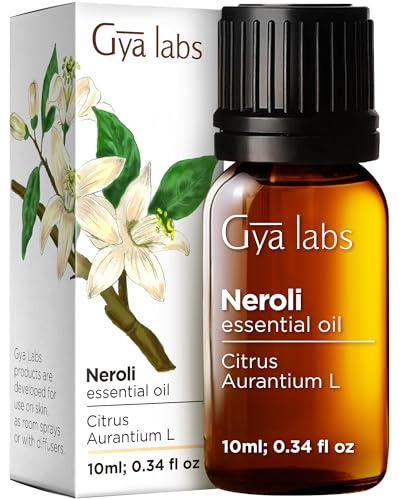 Gya Labs Ätherisches Neroliöl für Diffusor – Natürlicher Duftstoff Neroliöl für die Haut, Aromatherapie, Seifen- und Kerzenherstellung – Frischer Blumenduft – 100% natürlich (10 ml)