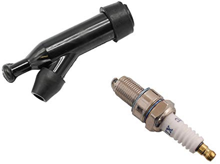 SECURA Zündkerze + Kerzenstecker (entstört) kompatibel mit Honda GX160 Motor