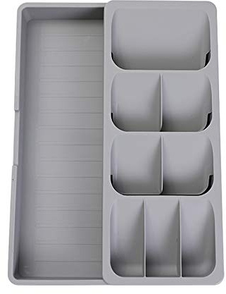 Faridabio Silverware Organizer Storage Tray,Cutlery Expandable Organizer for Kitchen Drawer Holding Flatware Spoons Forks