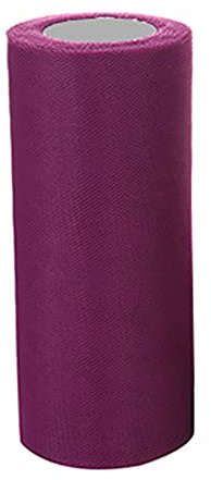 Anawakia Rouleau de tulle - Bande de tulle décorative - Ruban de tulle pour décoration de vêtements - Tulle pour mariage, fête (fuchsia)