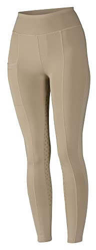 Shires Aubrion Hudson Maids Riding Tights - Beige 11-12 Years