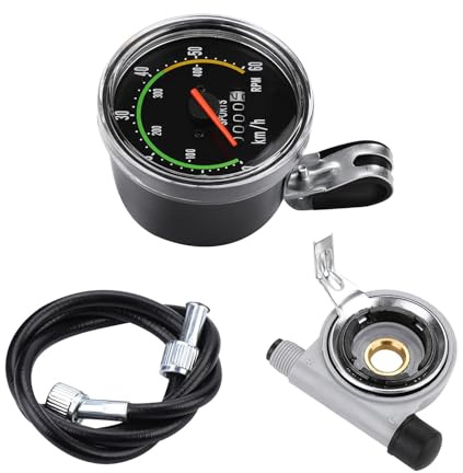 VBESTLIFE Fahrradcomputer, Mechanischer Fahrradcomputer, Fahrrad-Tachometer, Kilometerzähler, Radfahren, Stoppuhr, Fahrradcomputer