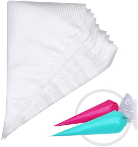 TAGYUO 200 Bolsas Desechables para Pasteles,2 tamaños de Bolsas Desechables para Decorar,Juego de Bolsas Desechables para Decorar multifuncionales