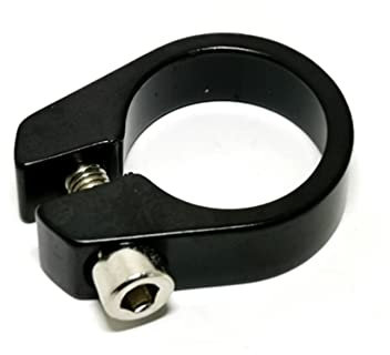Sattelklemme Aluminiumlegierung ca. 28,6 mm Sattelrohr-Clip Fahrrad Mountainbike Sattelrohr-Clip Fahrrad-Sattelstützen-Klemmen Schnellspanner SattelstüTze (Größe : Noir)