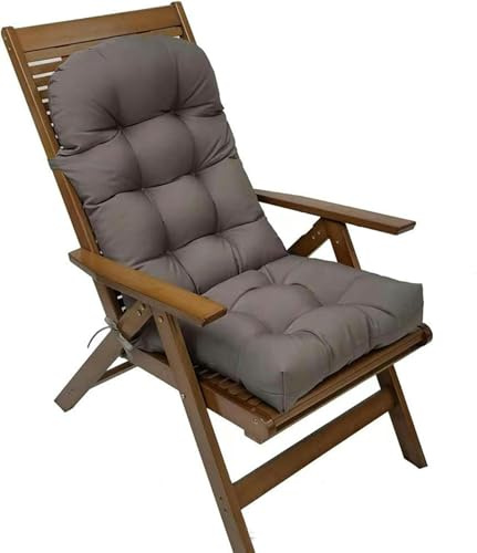 High Back Cushions for Adirondack Chair Seat Cushion for Deckchair Deck Chair Seat Cushion Cushion for Garden Chairs Beach Chair Rocking Chair Chair Cushion 110x50 Cm (Color : Dome+Oxford-off