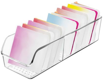 1PCS Porta Cialde Caffe, Transparent Plastique Porta Tisane Bustine, Divise Accès Facile Contenitore per Tè, Bustine da te a 2 Celle, Tè in, Cialde Caffè (1PCS)