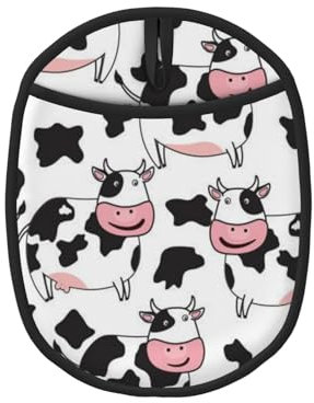 Modèle de Vache drôle, Maniques, maniques résistantes à la Chaleur, maniques de Cuisine en Silicone antidérapantes