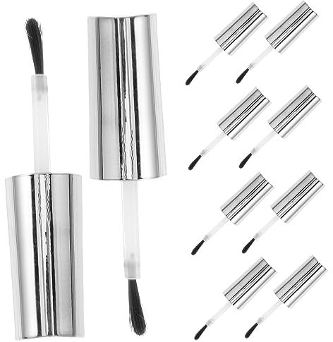 Didiseaon 10pcs Replacement Caps Brush for Nail Polish Bottle Nail Salon Supplies Gel Bottle Caps