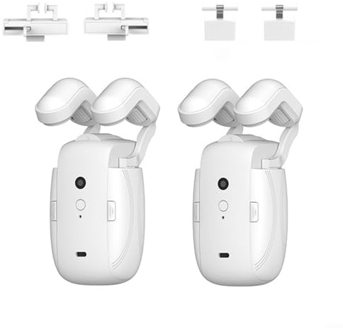 HOHOVYVY Elektrische Vorhänge, Elektrische Gardinenschiene, Für TUYA Bluetooth-kompatibel Smart Vorhänge Roboter 3 In 1 Für Römischen Stange T/U-Schiene(2pcs)