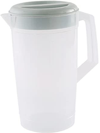 Brocca d'acqua in plastica Jug di plastica con acqua di succo di succo di succo di succo di succo di succo di succo per la festa per party 0,66 galloni/2,5 l blu