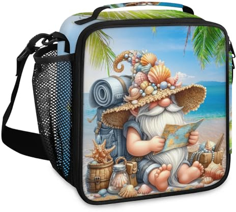 cfpolar Dwarf Summer Palm Tree Lunch Bag for Women Men Adult Insulated Meal Prep Bag Cooler Bag Lunch Pail for Work Office Travel Outdoor Camping Picnic Trucker Gifts