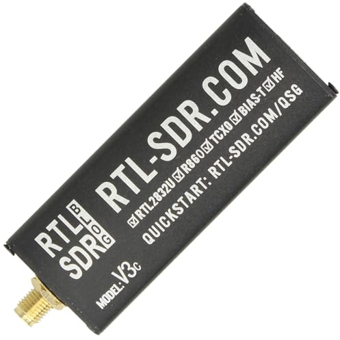 RTL-SDR Blog V3 R860 RTL2832U 1PPM TCXO SMA Software Defined Radio (nur Dongle) (schwarz) (USB-C)