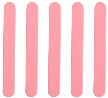 Spatole di cera in silicone per depilazione per capelli riutilizzabili Strumenti di miscelazione del silicone non stick per routine di bellezza (Rosa)