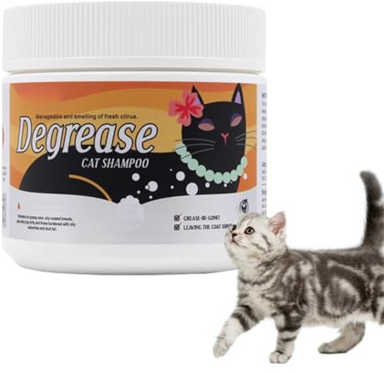 Quorvex Haarlose Katzen Shampoo | Entfettende Creme Für Katzen,500G Feuchtigkeitsspendende Cremeseife Für Katzenbabys, Tägliche Pflege Für Schwarzes, Schwanz & Ohren, Badehygiene