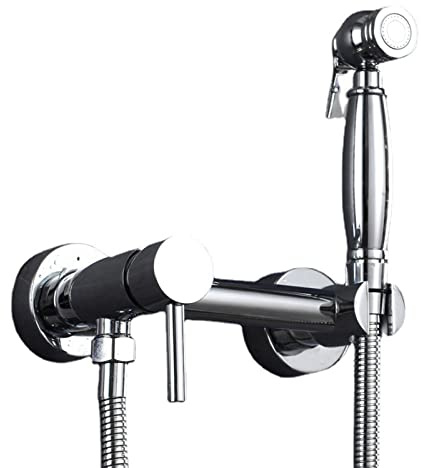 LuminaCreek Pulvérisateur de bidet for toilettes, contrôle de la pression d'eau réglable, ensemble de pulvérisateur de bidet à montage mural, pulvérisateur de couches for bébé et de douche