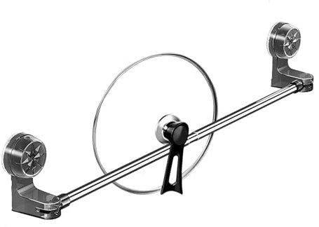 Barra de toalla de ventosa, toallero extensible para baño con ventosa, soporte de acero inoxidable para inquilinos apartamento hotel casa bañera barco