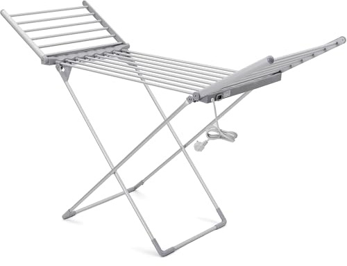 WUDLi Secadora de Ropa Eléctrica, Tendedero Interior Plegable con Alas Ajustable y Eficiente en Energía, Soporte para Secado de Ropa Mojada