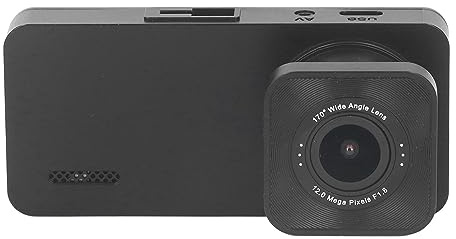 BONKZEBU Cámara de Tablero de Visión Nocturna con Triple Lente HD1080P para Monitoreo de Seguridad del Automóvil Modo de Estacionamiento