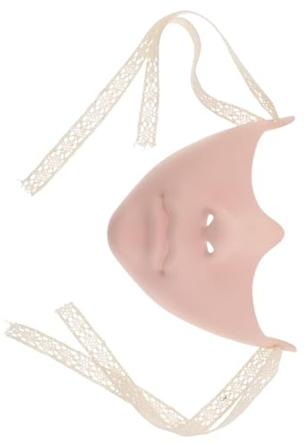 IMIKEYA Halbgesichtsmaske aus Kunststoff Hautfarbene Halbmaske für Damen Herren Leichte Gesichtsbedeckung für Karneval Abschlussball Halloween und Bühnenkostüme