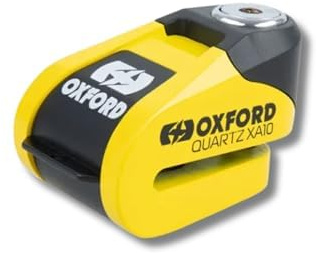 Oxford Quartz Xa6 Alarm Disc Lock – Candado Moto con Alarma Integrada | Antirrobo Moto De Alta Seguridad | Accesorios Moto para Protección con Sirena 110 Db Y Batería Recargable