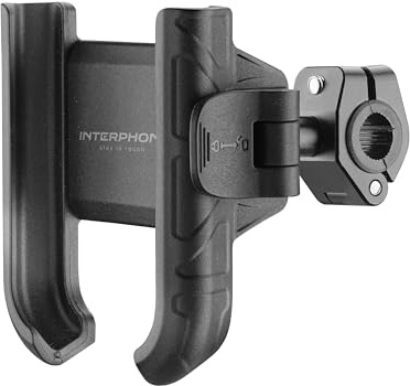 INTERPHONE - Supporto Crab 26 Essential portatelefono da stelo specchietto e traversino da scooter e moto con sgancio rapido, inclinazione regolabile, sicuro per utilizzo del tuo Smartphone in viaggio