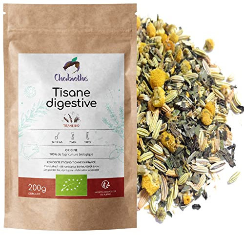 Chabiothé - Tisane Infusion Digestion Bio 200g - mélangé et conditionné en France