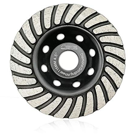 SHDIATOOL Diamant-Schleifscheibe, Diamant-Schleifscheibe, Turbo, Reihe, 115 x 22,23 mm, für Beton, Mauerwerk, Marmor, Granit