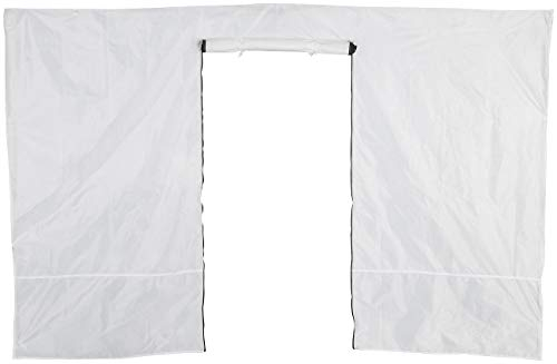 Royal Gardineer Accessorio per Tende per Eventi e tendoni - Padiglione della Tenda del Festival: Parte Laterale della Parete per Gazebo, Porta con Cerniera, 3 x 1,9 m, Bianca (Padiglione da Giardino)
