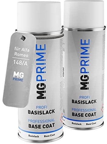 MG PRIME Vernice per auto Bombolette a spruzzo per Alfa Romeo 148/A Rosso Alfa Metallic/Rosso Alfa Metallizzato Bomboletta spray da 400ml di vernice di fondo vernice di base