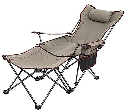 Campingstuhl Faltbar Outdoorstuhl Klappstuhl 2-in-1-Campingstuhl Mit Fußstütze, Klappbarer Liegesitz Für Strand, Angeln, Picknicks, Wandern Faltstuhl Camping-Stühle ( Color : A , Size : 58*38*168cm )