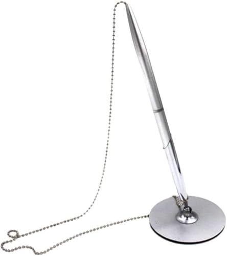EFARMA Ketten-Desktop-Stifte, Zähler, sicherer Stift, Schreibtischstift mit Kugelkette, Desktop-Stifte, Signatur-Kugelschreiber für Geschäft, Theke, Büro, Hotel, Lobby, Einzelhandel