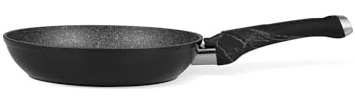Avilia Padella Antiaderente per Friggere e Arrostire Ideale per Carne e Pesce - Padella Antiaderente per Cottura senza Olio, in Alluminio, 24cm