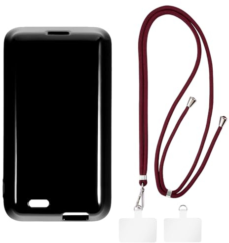 Shantime Hülle und Lanyard für Dexcom G7 - Schwarz | 2.7 Set inklusive Schutzhülle und abnehmbarem Nackengurt mit Metallverschlüssen und 2 Aufnähern