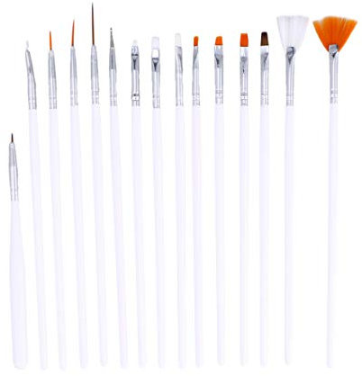 PRETYZOOM Fondant DIY Werkzeuge Fondant-dekorationsstift DIY-Werkzeuge Fondantzuckerbürste Detaillierungspinsel-Set Süße Zimmerdekoration Plätzchen Knetmasse Kuchen Weiß Die Bürste