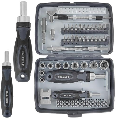 68 en 1 Kit Destornilladores, Acero al Cromo-Vanadio Destornilladores Precisión, Destornillador Precision, Juego Destornilladores, Juego Destornilladores Precisión, Destornilladores