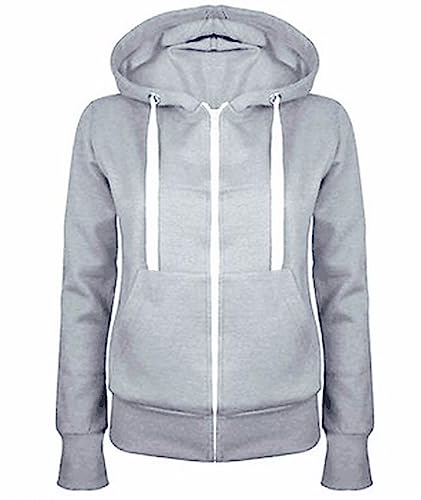 Yolimok Hoodies for Men UK Zip Up Clearance Plain Essentials Hoodie Summer Men's Jacket Comfortable Adult Unisex Sweatshirt with Pocket Casual Hoody Hooded Pullover Top Boys' Hoodies Plus Size Gray