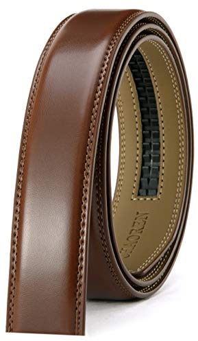 CHAOREN Ledergürtel Herren Ohne Schnalle, Automatik Gürtel Ersatz 35mm