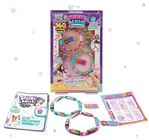 Sky Castle Sticki Rolls Anna & Erin BFF Pack, bärbara klistermärken armband, vänskapsarmband, samlarleksaker