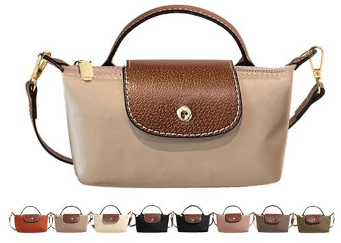 Fashion Mini Crossbody Bag, Handbags Purses with Adjustable Strap for Women, Ladies Shoulder Totes Bag (Khaki)